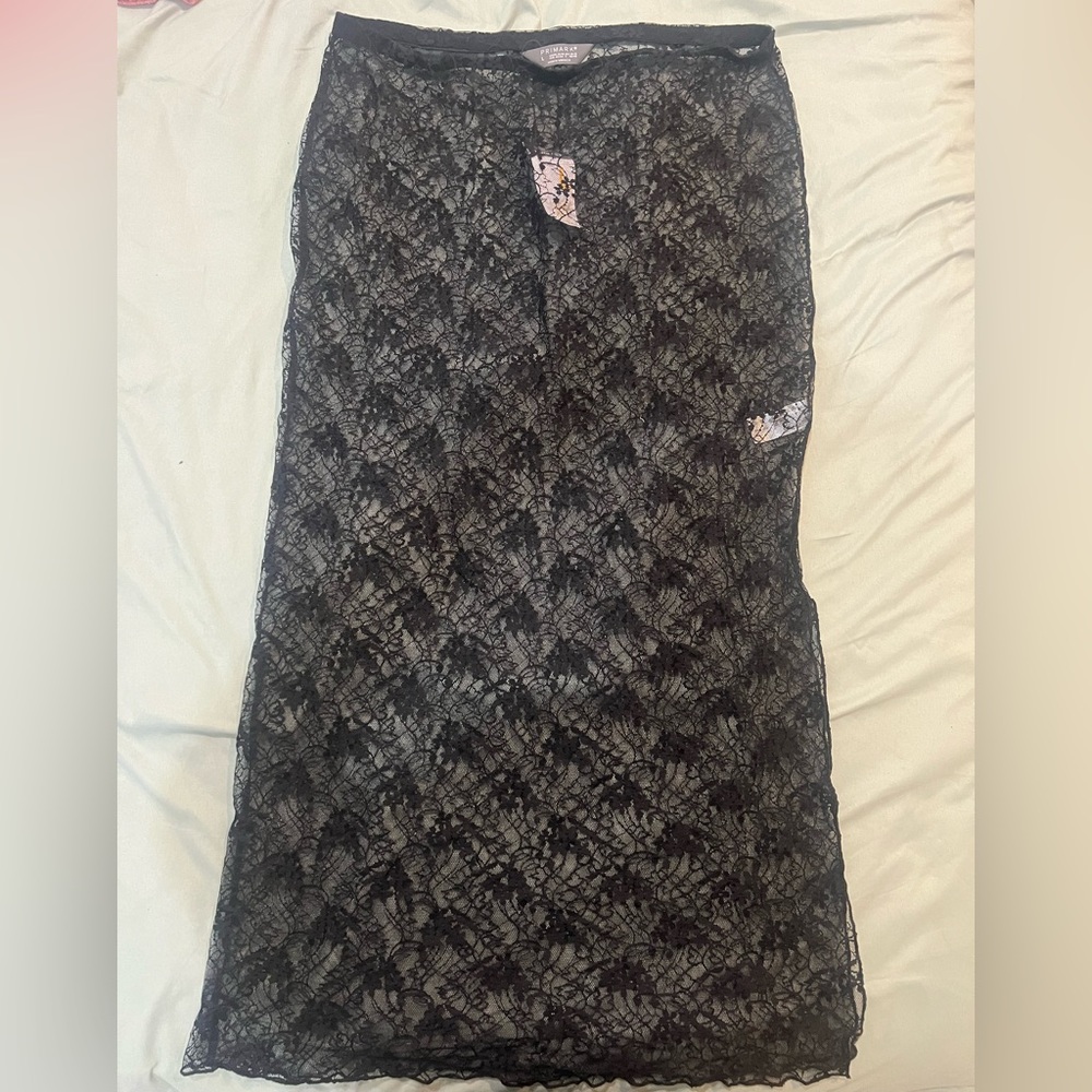 Black mesh lace skirt BRAND NEW with tags